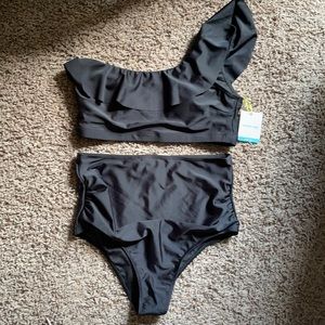 Marina West One Shoulder High Wasted Bikini